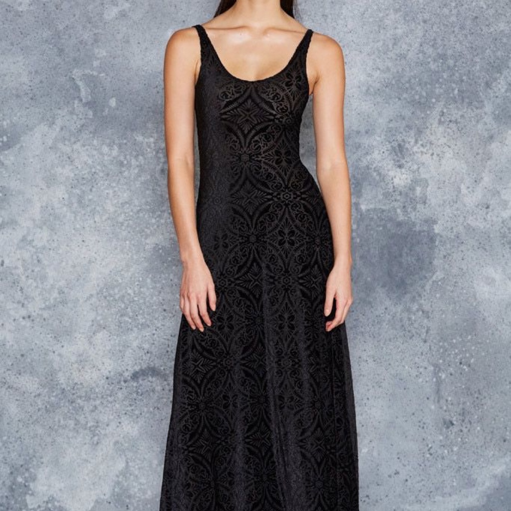 Blackmilk Burned Velvet Maxi Dress